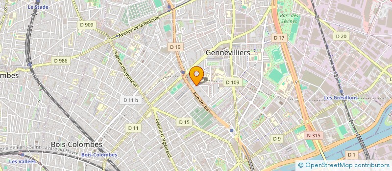localisation de l'entreprise MADAME MARCELLE PIERRET à GENNEVILLIERS