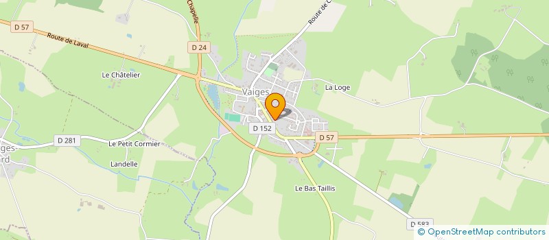 localisation de l'entreprise MADAME MARCELLE POIRIER à VAIGES