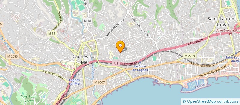 localisation de l'entreprise MADAME MARCELLE RENEE CNUDDE à CAGNES-SUR-MER