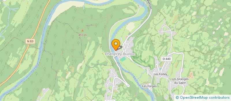 localisation de l'entreprise MADAME MARCELLE RIFFAY  CHENECEY-BUILLON