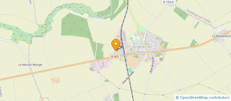localisation de l'entreprise MADAME MARCELLE ROGER à ORGERES-EN-BEAUCE