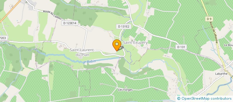 localisation de l'entreprise MADAME MARCELLE ROSSIGNOL  SAINT-LAURENT-DU-PLAN