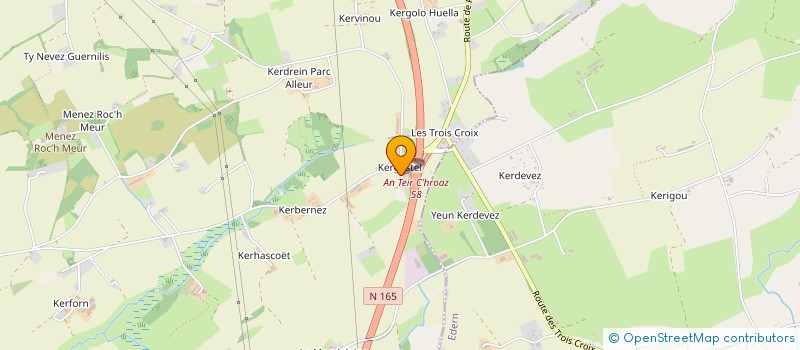 localisation de l'entreprise MADAME MARCELLE SALAUN  BRIEC