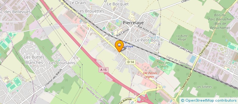 localisation de l'entreprise MADAME MARCELLE SECHET  PIERRELAYE