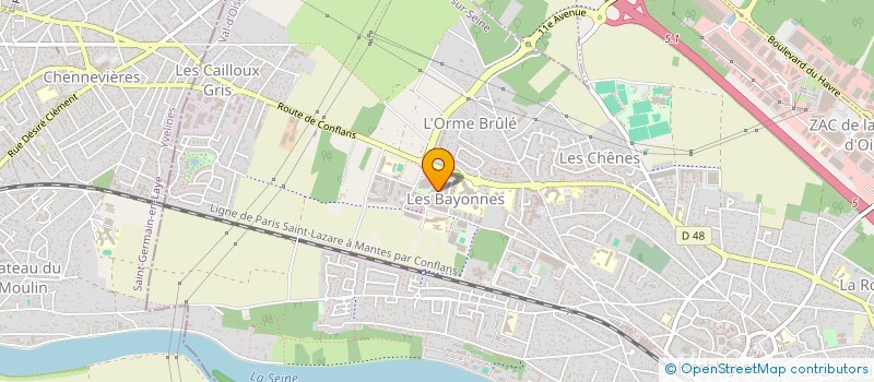 localisation de l'entreprise MADAME MARCELLE SONIA ENAMA SAMA  HERBLAY-SUR-SEINE