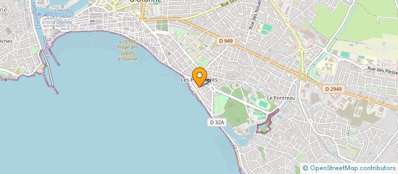 localisation de l'entreprise MADAME MARCELLE TERRASSON à LES SABLES D'OLONNE