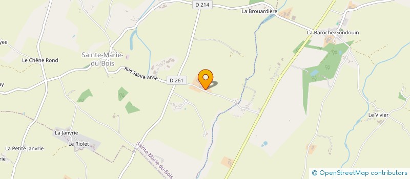 localisation de l'entreprise MADAME MARCELLE TERROITIN  SAINTE-MARIE-DU-BOIS