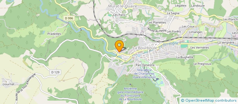 localisation de l'entreprise MADAME MARCELLE THALAMY  LA BOURBOULE