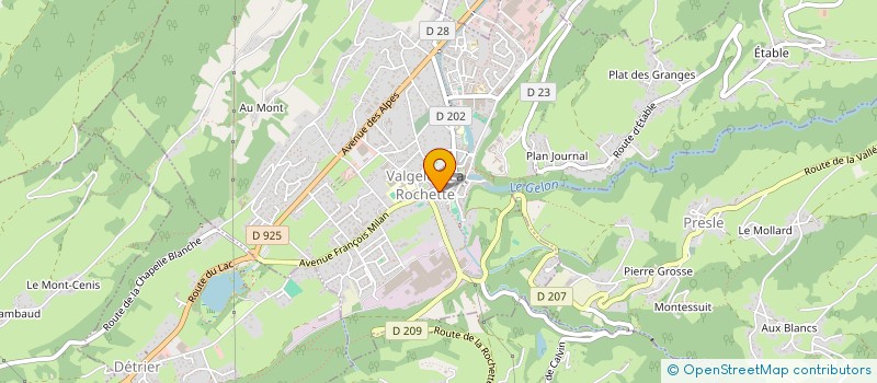 localisation de l'entreprise MADAME MARCELLE TRON-SIAUD à VALGELON-LA ROCHETTE