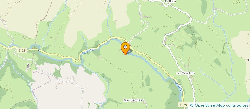 localisation de l'entreprise MADAME MARCELLE VALENTIN  VEZINS-DE-LEVEZOU