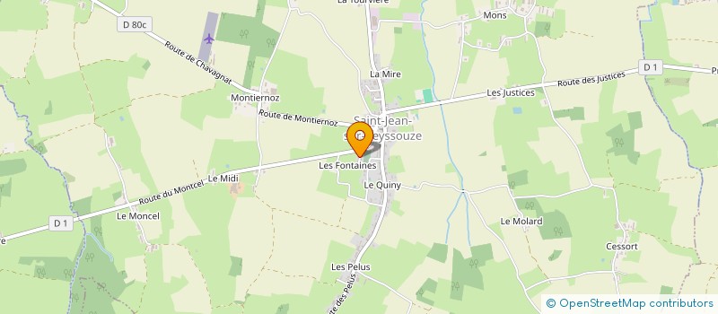 localisation de l'entreprise MADAME MARCELLE VERCEZ à SAINT-JULIEN-SUR-REYSSOUZE