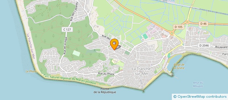 localisation de l'entreprise MADAME MARCELLE VIAUD à LA TRANCHE-SUR-MER