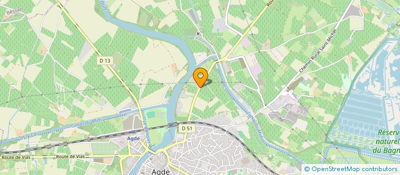 localisation de l'entreprise MADAME MARCELLINE BAUER  AGDE