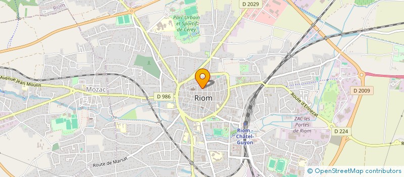 localisation de l'entreprise MADAME MARCELLINE CASPAR FRITSCH  RIOM