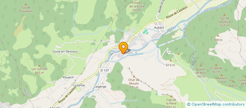 localisation de l'entreprise MADAME MARCELLINE DOUMENC à MOULIS