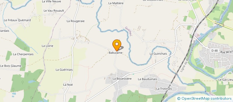 localisation de l'entreprise MADAME MARCELLINE HAMON  GOVEN