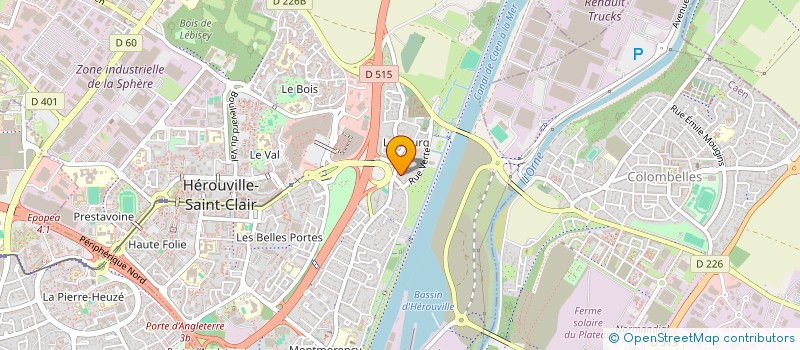 localisation de l'entreprise MADAME MARCELLINE LAIR  HEROUVILLE-SAINT-CLAIR