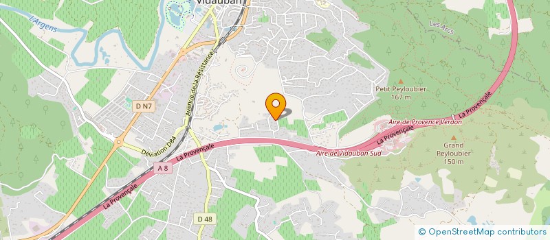 localisation de l'entreprise MADAME MARCIA TABONI  VIDAUBAN