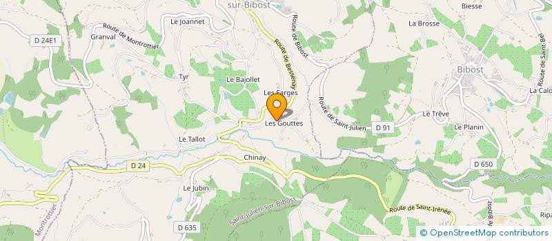 localisation de l'entreprise MADAME MARCINE MCKINSON  SAINT-JULIEN-SUR-BIBOST