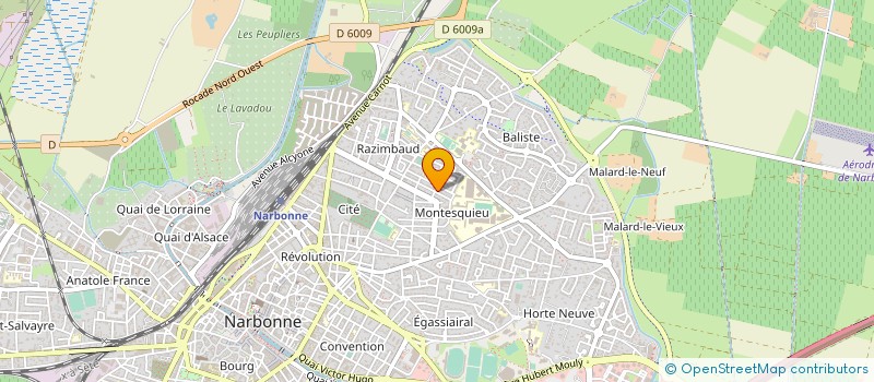 localisation de l'entreprise MADAME MARCOLINE HERNANDO  NARBONNE