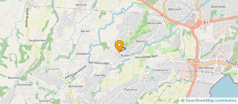 localisation de l'entreprise MADAME MARCY BALAY  BAIE-MAHAULT