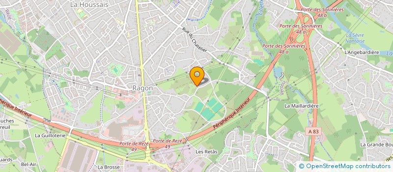 localisation de l'entreprise MADAME MARCY HOGNON  REZE