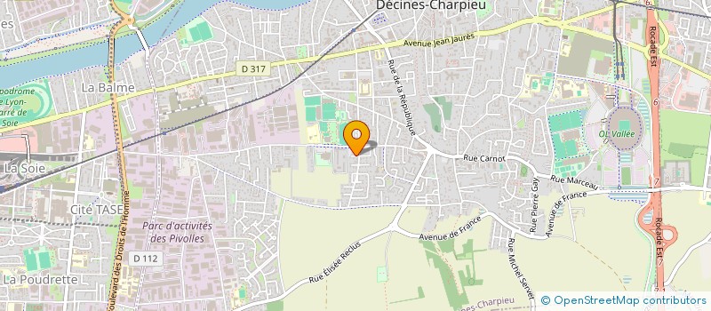 localisation de l'entreprise MADAME MARELIS MILLANO SANCHEZ  DECINES-CHARPIEU