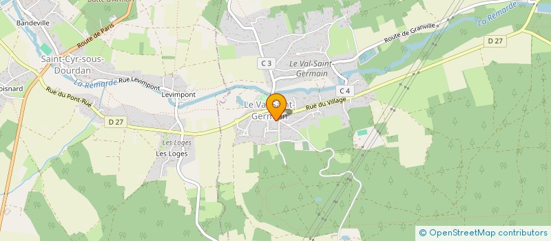 localisation de l'entreprise MADAME MAREME BADIO  LE VAL-SAINT-GERMAIN