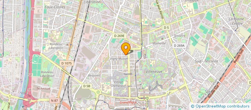 localisation de l'entreprise MADAME MAREME GUEYE  GRENOBLE