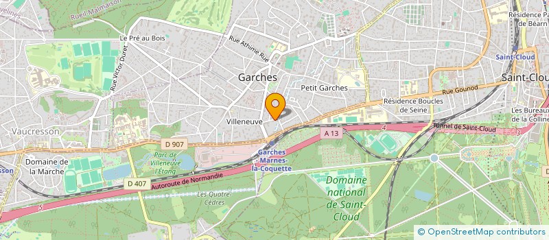 localisation de l'entreprise MADAME MAREVA BATTEUR JANIELLO à GARCHES