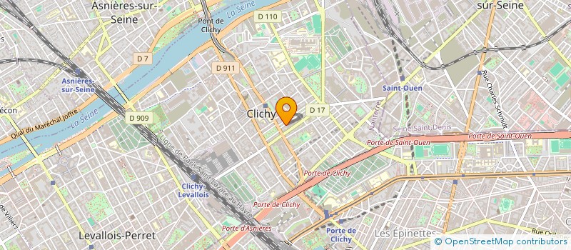 localisation de l'entreprise MADAME MAREVA JEANDEL à CLICHY