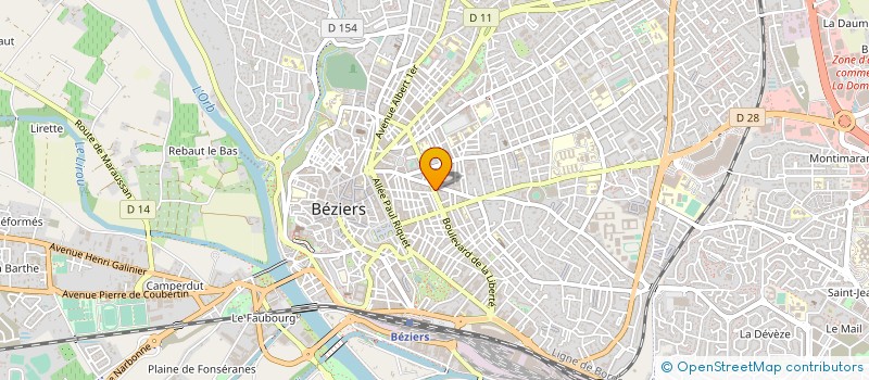 localisation de l'entreprise MADAME MAREVA MOLINIER  BEZIERS