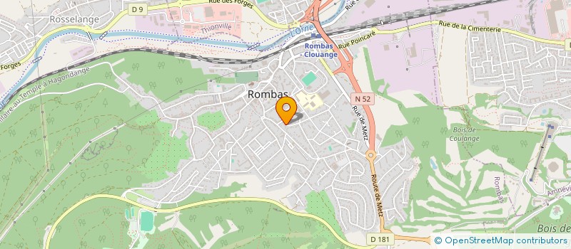 localisation de l'entreprise MADAME MAREVA OLIVIA SECCI  ROMBAS