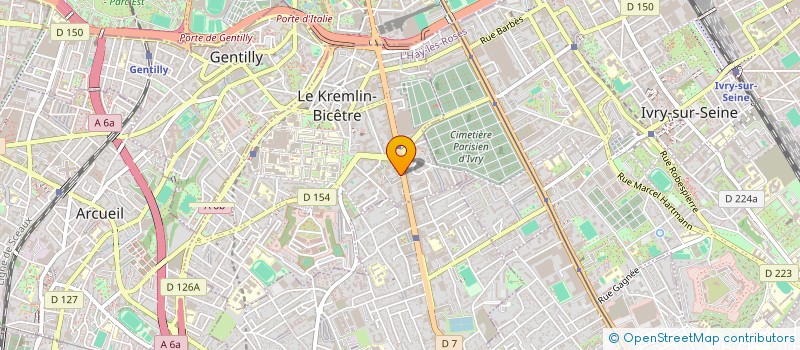 localisation de l'entreprise MADAME MAREVA TOUCAS  LE KREMLIN-BICETRE