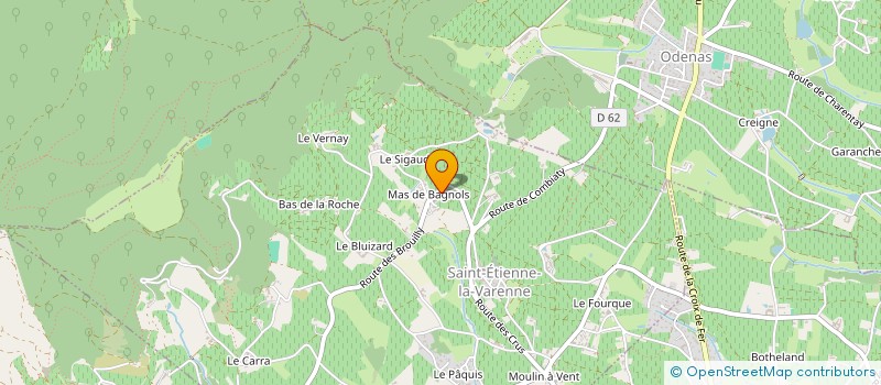 localisation de l'entreprise MADAME MARGAREDE MANION  ODENAS