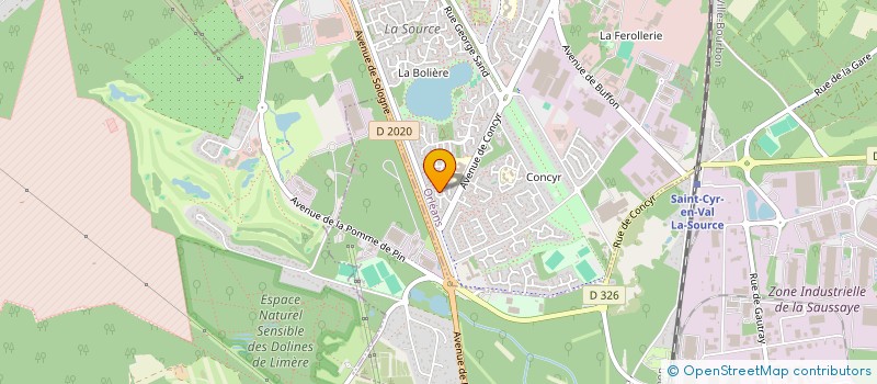 localisation de l'entreprise MADAME MARGARET BONNIN à ORLEANS