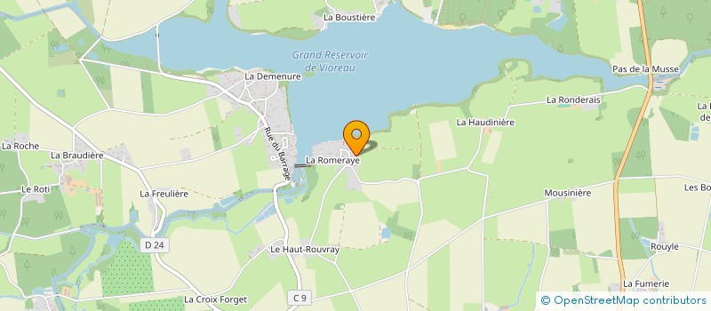 localisation de l'entreprise MADAME MARGARET BRIDIER  JOUE-SUR-ERDRE