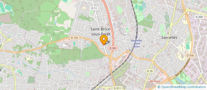 localisation de l'entreprise MADAME MARGARET BURE à SAINT-BRICE-SOUS-FORET