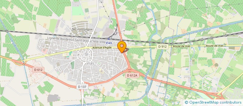 localisation de l'entreprise MADAME MARGARET BURLET  VIAS