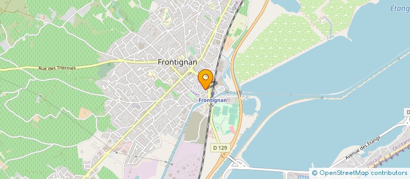localisation de l'entreprise MADAME MARGARET DELORME à FRONTIGNAN