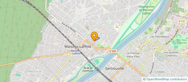 localisation de l'entreprise MADAME MARGARET JONES  MAISONS-LAFFITTE