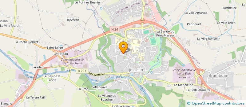localisation de l'entreprise MADAME MARGARET KILLEEN à JOSSELIN