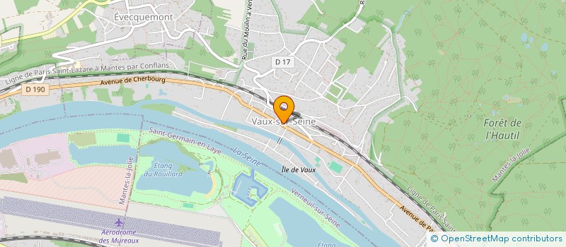 localisation de l'entreprise MADAME MARGARET LISO  VAUX-SUR-SEINE