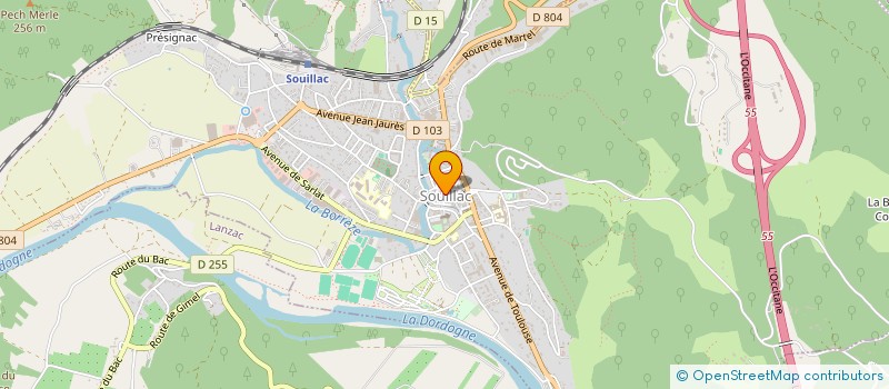 localisation de l'entreprise MADAME MARGARET MOODIE  SOUILLAC