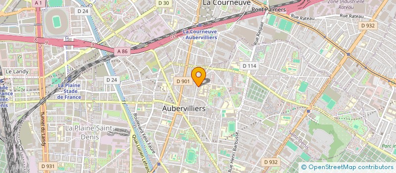 localisation de l'entreprise MADAME MARGARETA HOLTZER à AUBERVILLIERS
