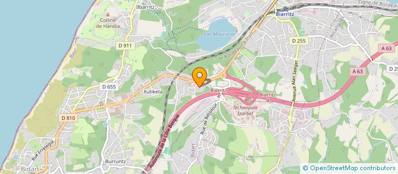 localisation de l'entreprise MADAME MARGARETE SAMPAIO VALE  BIDART