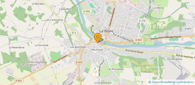 localisation de l'entreprise MADAME MARGARETH DE OLIVEIRA COUTINHO à LE BLANC