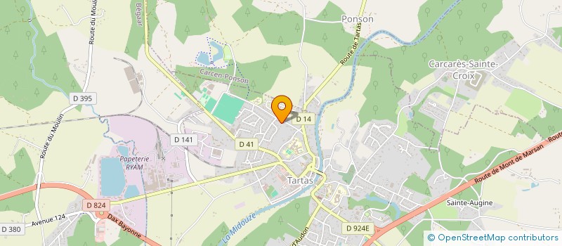 localisation de l'entreprise MADAME MARGARETH GILBERT  TARTAS