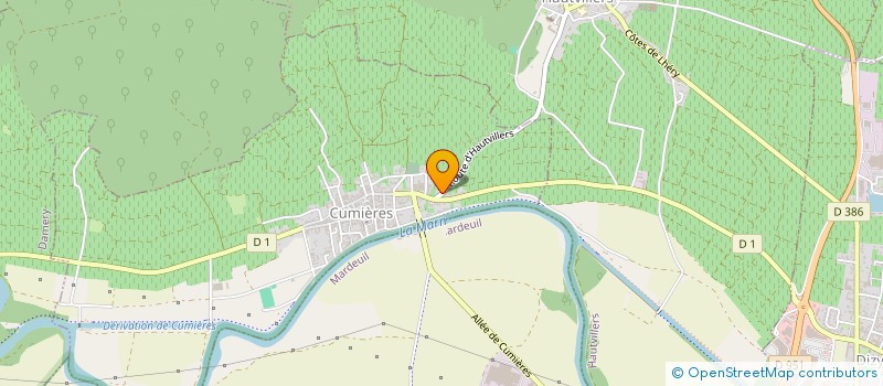 localisation de l'entreprise MADAME MARGARETH HUMBERT  CUMIERES