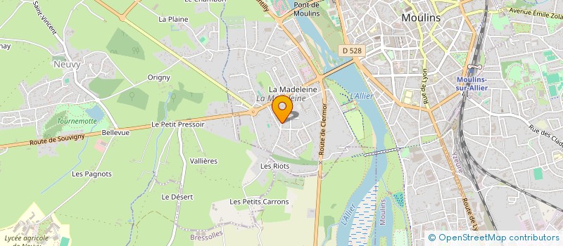 localisation de l'entreprise MADAME MARGARETTE FLINOIS  MOULINS